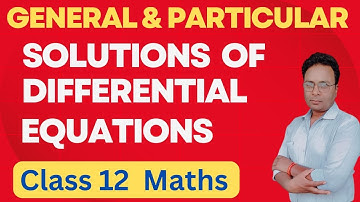 #2 general and particular solution of differential equations class 12/introduction exercise 9.2 ..