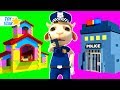 Dolly and Friends 3D | Kids Pretend Play Johny Police Jail Playhouse Toy #218