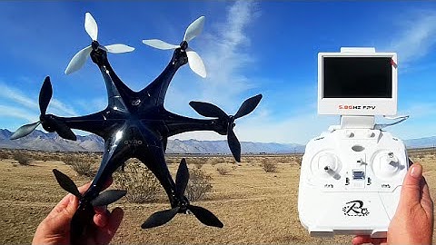 LiDi RC L6F RC126 5.8GHz FPV Camera Hexacopter Drone Flight Test Review
