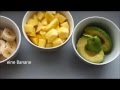 Avocado-Smoothie mit Mango und Banane