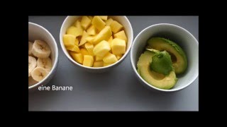 Avocado-Smoothie Mit Mango Und Banane