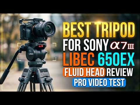Best tripod for Sony a7iii | Libec 650EX Fluid Head Tripod Review | Professional Video Tripod Test