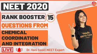 Rank Booster Questions From Chemical Coordination and Integration For NEET 2020 | Vedantu