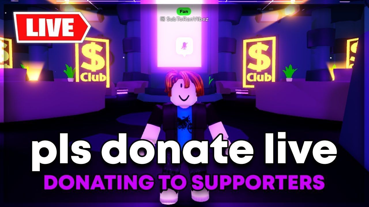 🔴Live🔴 Roblox Pls Donate💵Raising and Donating💸 🔴 