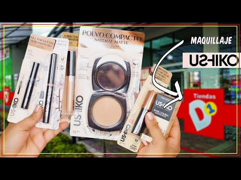 Probando MAQUILLAJE DE TIENDAS D1 - USHIKO #MaquillajeColombiano #Tiendasd1 #MaquillajeTiendasD1