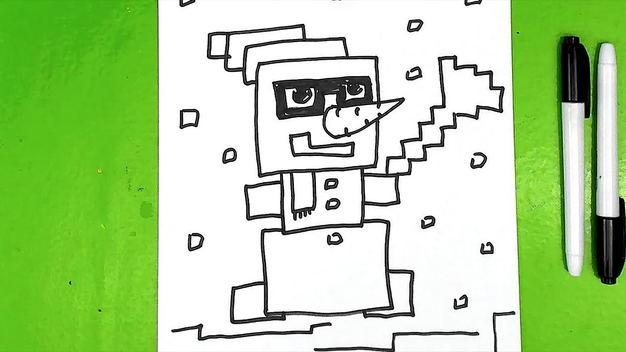 Рыба кит папа рисует майнкрафт