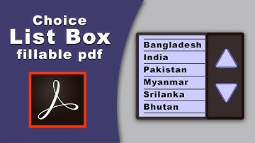 how to create multiple dropdown list in Fillable pdf form using adobe acrobat pro 2017