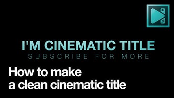 How to create cinematic title in VSDC Free Video Editor