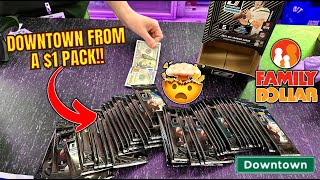 *WE PULLED A DOWNTOWN FROM A $1 PACK?!💰 WE FOUND THE RAREST BOX OF SPORTS CARDS AT FAMILY DOLLAR?!🤯