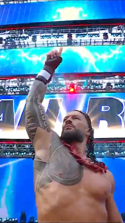 Roman Reigns’ aura is off the charts ☝️🔥 #SummerSlam