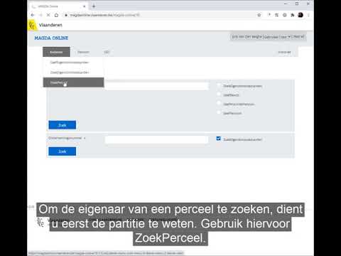 MAGDA Online – Kadastergegevens opzoeken (Kadaster)