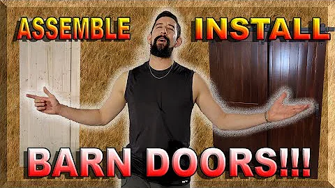 Barn Doors!!! Assemble, Stain, Poly, and Installat...