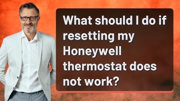 What should I do if resetting my Honeywell thermostat does not work?