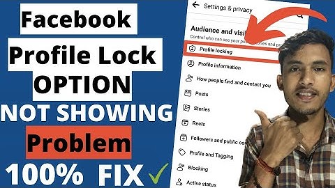 Facebook Lock Profile Option Not Showing Problem Fix | how to add lock profile option in facebook