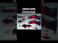 GRIMCORR STATS AND SIZE/TIER COMPARISON, CREATURES OF SONARIA