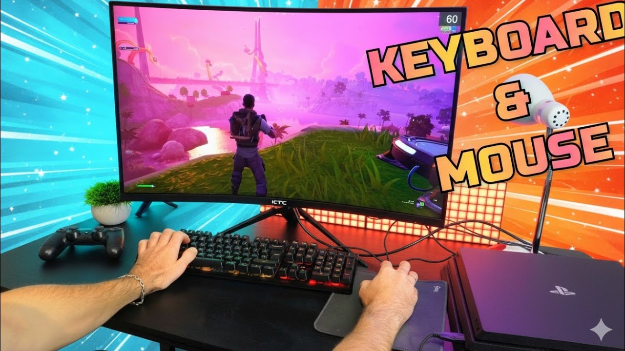 FORTNITE на PS4 PRO | Настройка точки обзора клавиатуры и мыши