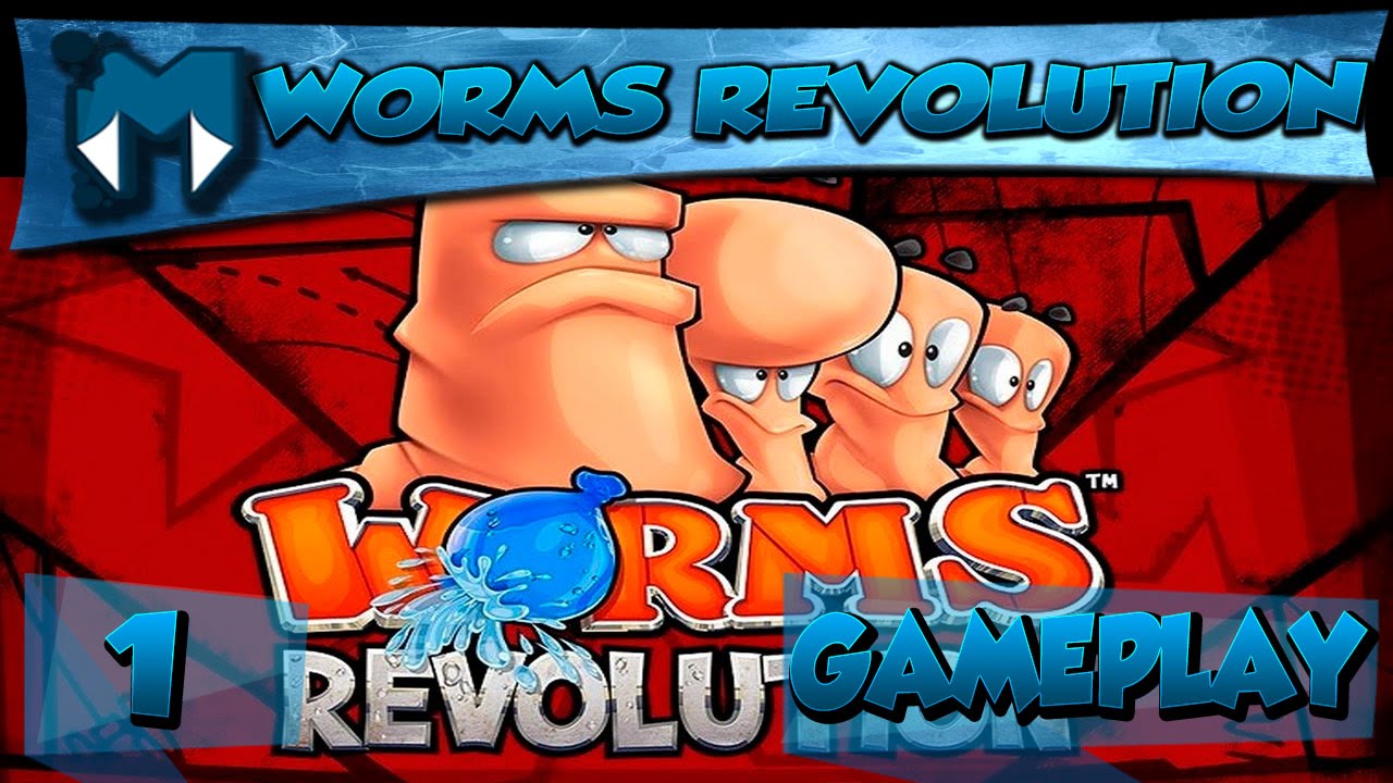 WORMS REVOLUTION COOP #1 - MINHOCAS TRETEIRAS! / Gameplay 1080p PT-BR 