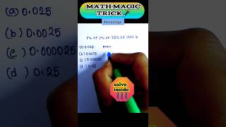 Percentage calculation within seconds! ⚡ #shorts #maths #education #trending #shortsfeed
