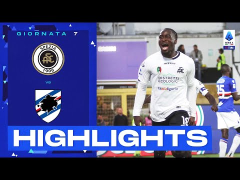 Spezia-sampdoria 2-1 | nzola manda in delirio il picco: gol & highlights | serie a tim 2022/23