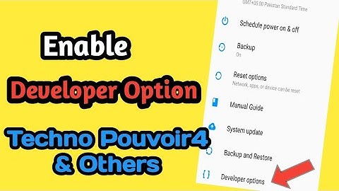 How to Enable Developer Options in Techno Pouvoir4 & Others Techno Phones