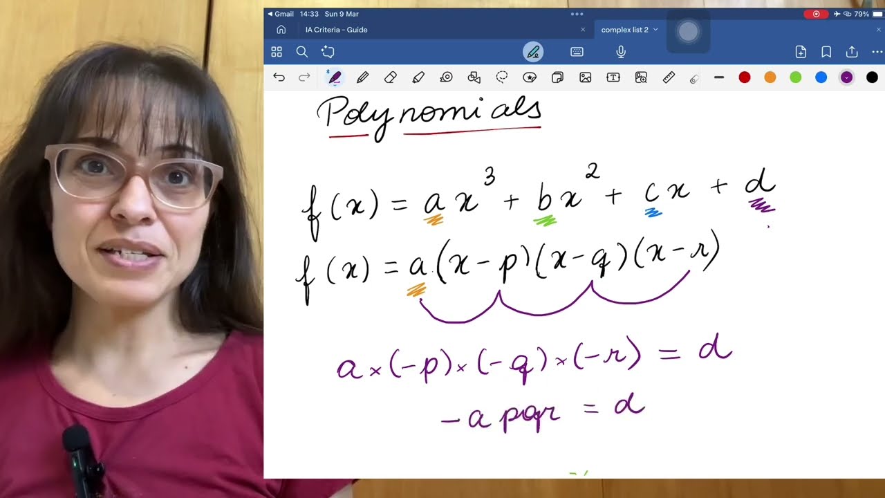 Polynomials - sum and product of roots