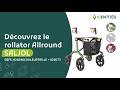 Vidéo: Déambulateur 4 roues tout-terrain avec siège Allround Saljol