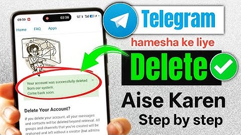 Telegram Account Kaise Delete Kare? | Telegram Account Permanently Delete Kaise Kare (2025)