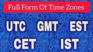Full_form_of_GMT। #EST  #CET #UTC #IST #time #timezone #ytshorts #shorts #shortfeed #gkquiz #gk