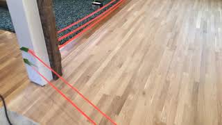 Sanding an oak floor by hand with a Festool Rotex RO 150 Sander part 2