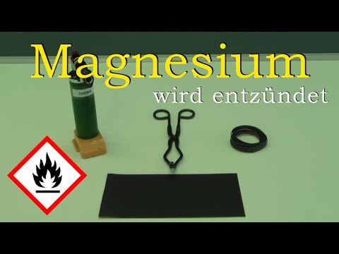 Video: Warum sollte man nicht direkt in eine brennende Magnesiumflamme schauen?