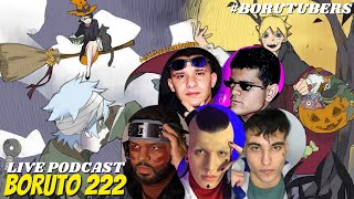 COMENTANDO O EPISÓDIO 222 DE BORUTO HALLOWEEN Live Podcast | Borutubers