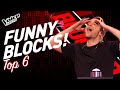 HILARIOUS BLOCK MOMENTS in The Voice! | TOP 6