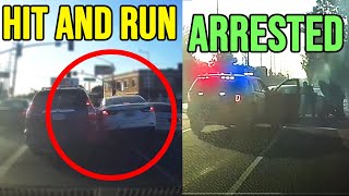 IDIOT TRIED to ESCAPE an ACCIDENT got POLICE KARMA| Epic Dashcam Moments