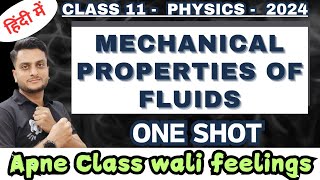 Mechanical Properties of Fluids | One Shot | Physics | Class11 #mechanicalpropertiesoffluids