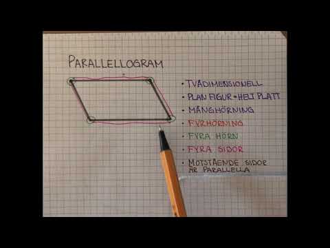 Video: Skillnaden Mellan Parallellogram Och Rektangel