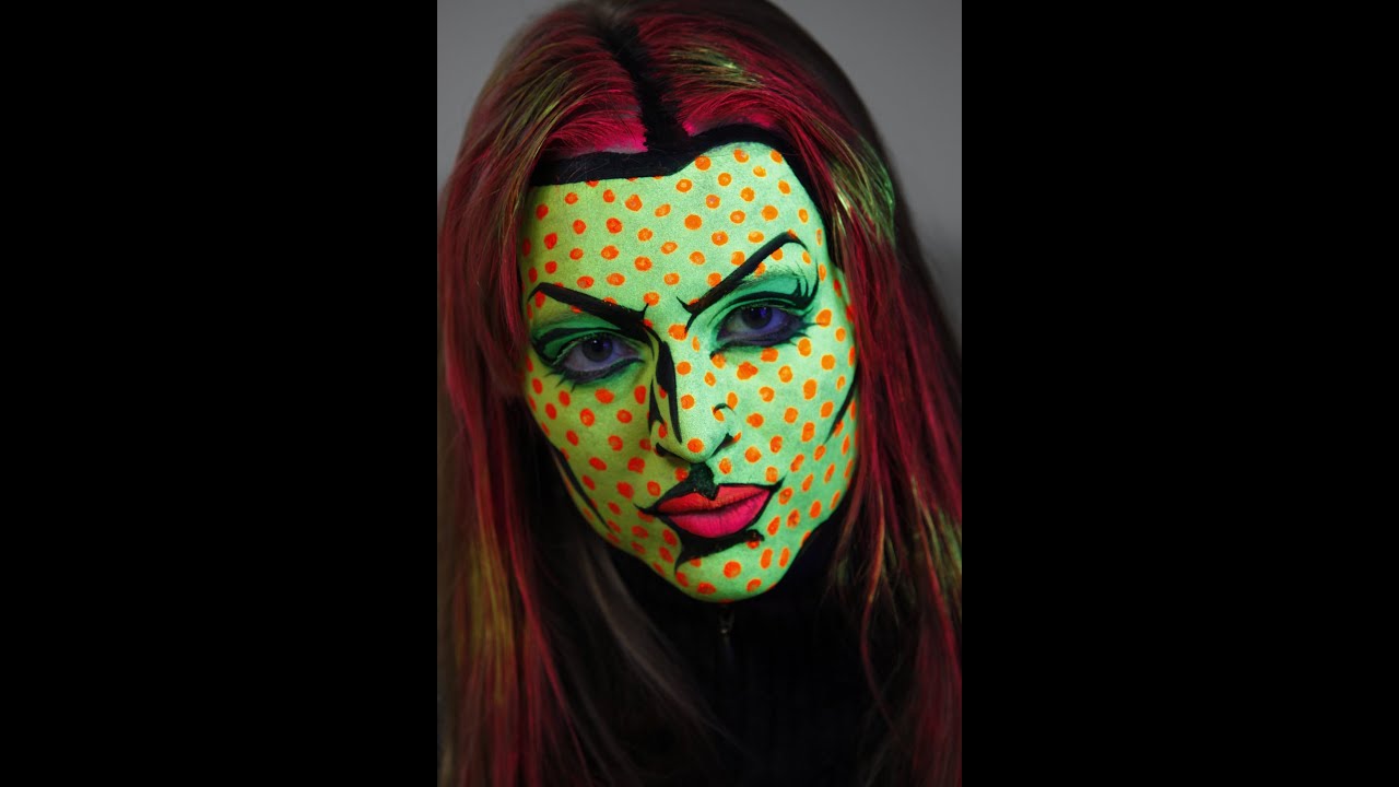 4 Super EASY Blacklight UV Face Paint Designs Tutorial