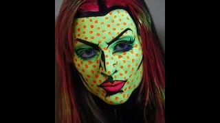 face paint pop facepaint comic 1950s