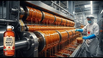 How Pure Maple Syrup Is Made in a Factory | Inside Maple Syrup Production Process