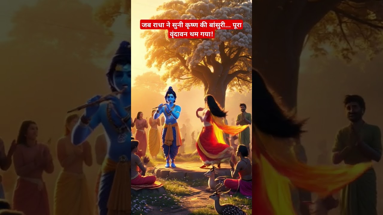 Radha Krishna Divine Leela in Vrindavan | Pixar Style 3D Animation | Sanskaram Shorts