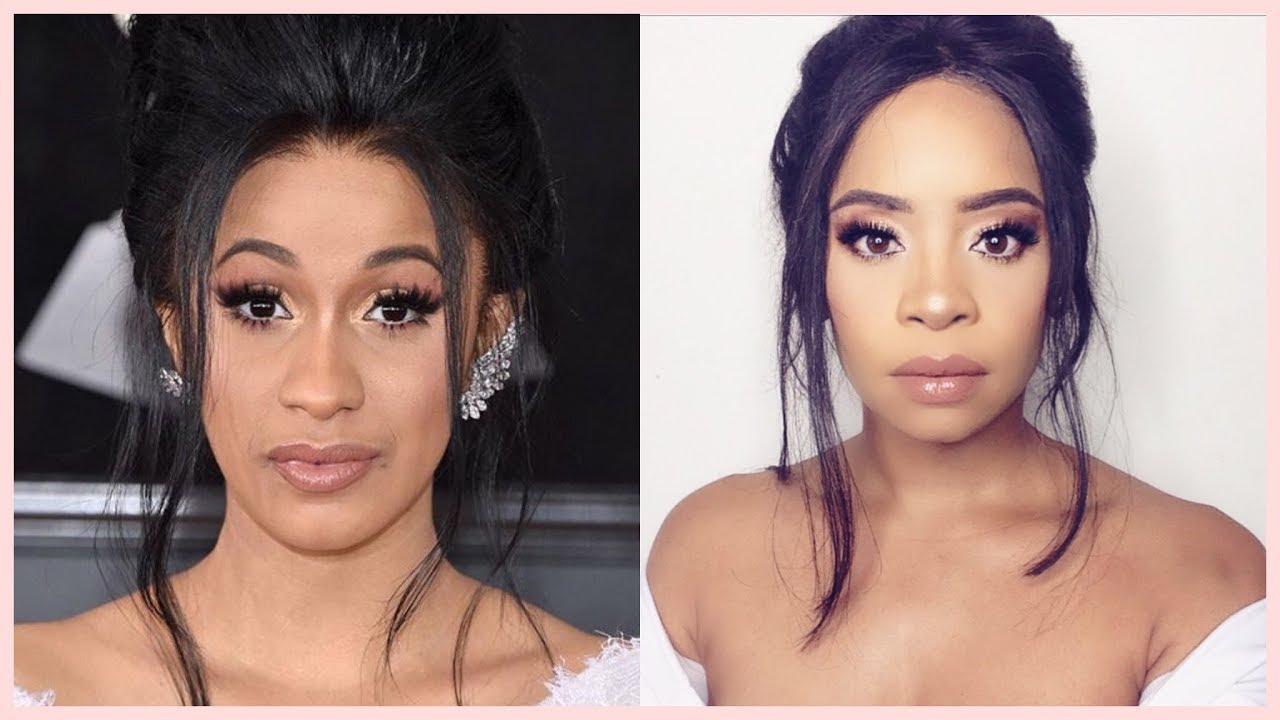 CARDI B GRAMMYS MAKEUP LOOK CARDI B MAKEUP TUTORIAL 2018