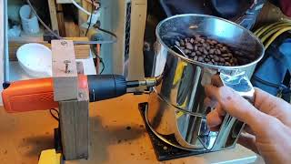 Wobble Disk, Heat Gun Coffee Roaster