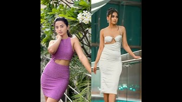 helly shah and tejaswi prakash same look dress new video which is your favourite write in commentbox
