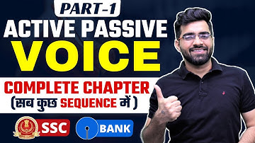(Part -1) Active Passive Voice | Complete Chapter | English Grammar For SSC & Bank | Tarun Grover