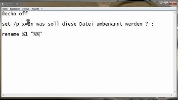 Batch Tutorial #6 Dateien UmbenennenTutorial Deutsch/German