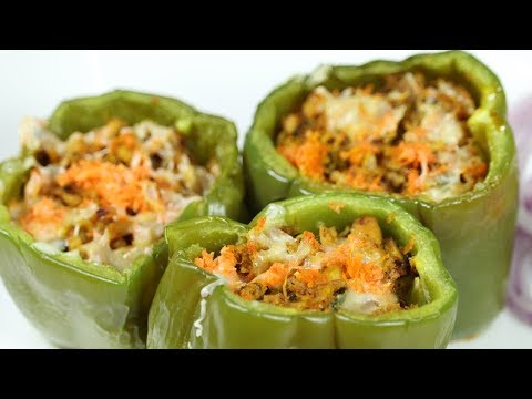 How To Make Chicken Stuffed Bell Peppers Recipe || Livefood