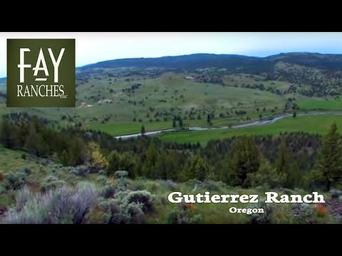 The Gutierrez Cattle Ranch in Oregon stretches across the beautiful rolling foot hills of the Ochoco Mountains, with two forks of the Crooked River flowing t...