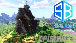 SourceBlock Ep3: How to Build a House in Minecraft at Spawn Town (Avomance 2019)