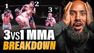 Most EPIC Fight EVER | 3 v 1 MMA BREAKDOWN