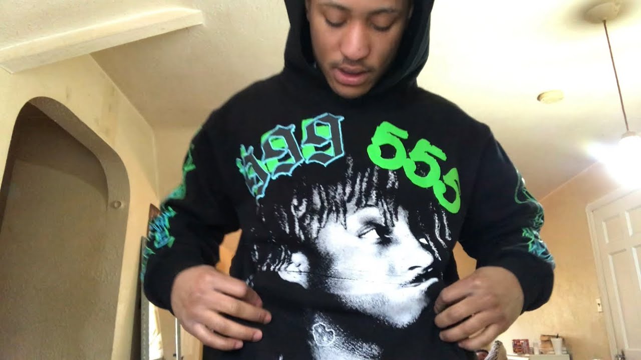 Juice WRLD X SP5DER Hoodie in Black