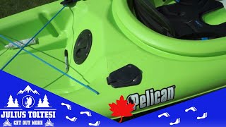 How to install fishing rod holders in your kayak DIY Pelican Maverick 120X  Pelican Vanquish 120X 